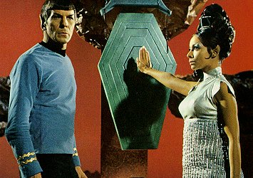 T'Pring issuing a challenge to Spock